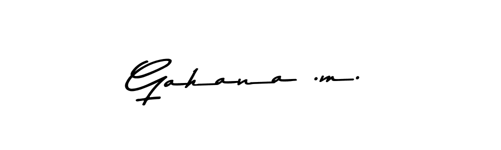 Make a beautiful signature design for name Gahana .m.. Use this online signature maker to create a handwritten signature for free. Gahana .m. signature style 9 images and pictures png