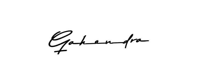 Design your own signature with our free online signature maker. With this signature software, you can create a handwritten (Asem Kandis PERSONAL USE) signature for name Gahendra. Gahendra signature style 9 images and pictures png