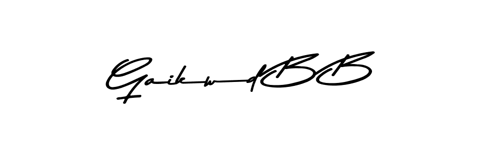 This is the best signature style for the Gaikwd B B name. Also you like these signature font (Asem Kandis PERSONAL USE). Mix name signature. Gaikwd B B signature style 9 images and pictures png