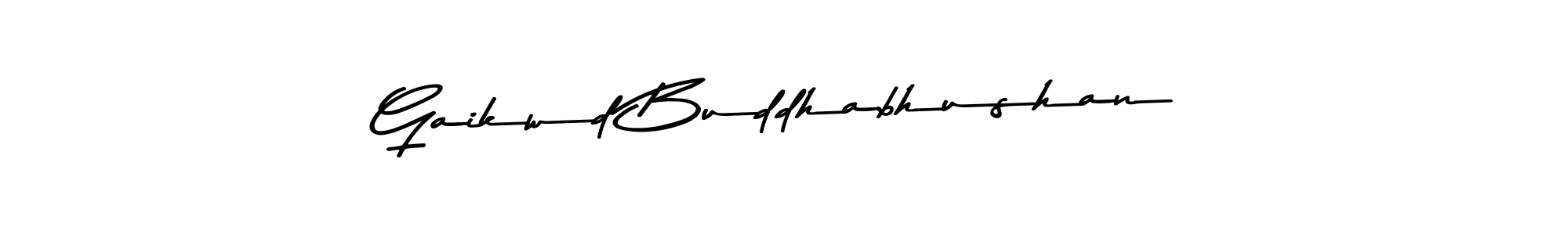 How to make Gaikwd Buddhabhushan name signature. Use Asem Kandis PERSONAL USE style for creating short signs online. This is the latest handwritten sign. Gaikwd Buddhabhushan signature style 9 images and pictures png