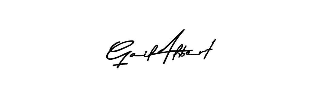 Create a beautiful signature design for name Gail Albert. With this signature (Asem Kandis PERSONAL USE) fonts, you can make a handwritten signature for free. Gail Albert signature style 9 images and pictures png