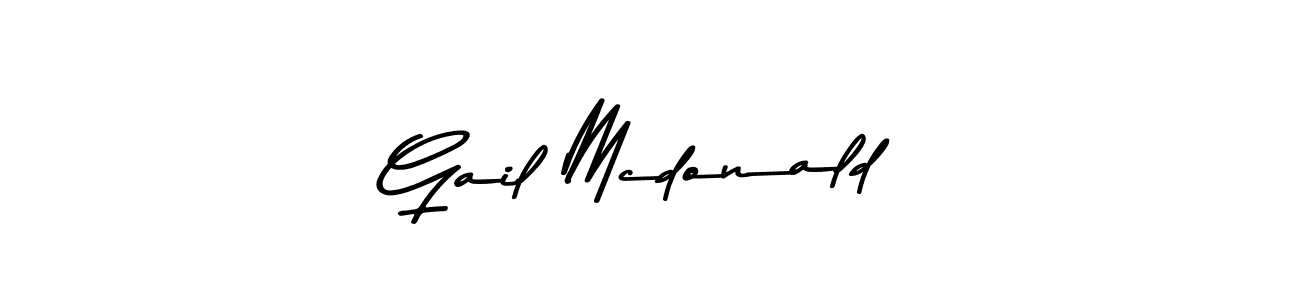 Design your own signature with our free online signature maker. With this signature software, you can create a handwritten (Asem Kandis PERSONAL USE) signature for name Gail Mcdonald. Gail Mcdonald signature style 9 images and pictures png