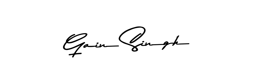 Use a signature maker to create a handwritten signature online. With this signature software, you can design (Asem Kandis PERSONAL USE) your own signature for name Gain Singh. Gain Singh signature style 9 images and pictures png