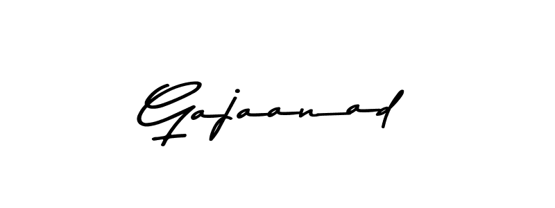 Use a signature maker to create a handwritten signature online. With this signature software, you can design (Asem Kandis PERSONAL USE) your own signature for name Gajaanad. Gajaanad signature style 9 images and pictures png