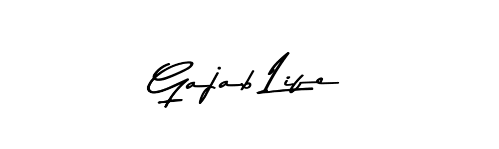 Also You can easily find your signature by using the search form. We will create Gajab Life name handwritten signature images for you free of cost using Asem Kandis PERSONAL USE sign style. Gajab Life signature style 9 images and pictures png