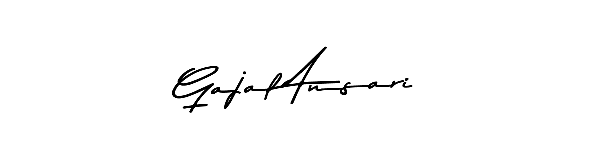 Also You can easily find your signature by using the search form. We will create Gajal Ansari name handwritten signature images for you free of cost using Asem Kandis PERSONAL USE sign style. Gajal Ansari signature style 9 images and pictures png