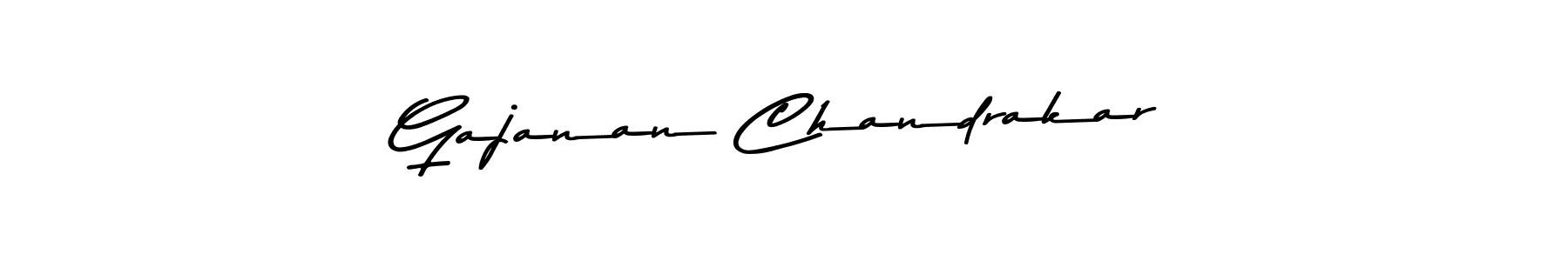 This is the best signature style for the Gajanan Chandrakar name. Also you like these signature font (Asem Kandis PERSONAL USE). Mix name signature. Gajanan Chandrakar signature style 9 images and pictures png