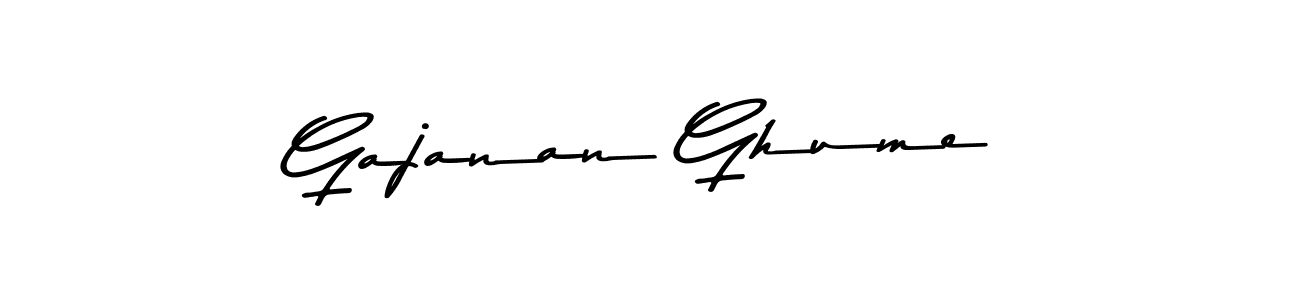 Also we have Gajanan Ghume name is the best signature style. Create professional handwritten signature collection using Asem Kandis PERSONAL USE autograph style. Gajanan Ghume signature style 9 images and pictures png