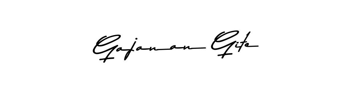 Gajanan Gite stylish signature style. Best Handwritten Sign (Asem Kandis PERSONAL USE) for my name. Handwritten Signature Collection Ideas for my name Gajanan Gite. Gajanan Gite signature style 9 images and pictures png