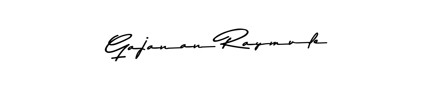 Make a beautiful signature design for name Gajanan Raymule. With this signature (Asem Kandis PERSONAL USE) style, you can create a handwritten signature for free. Gajanan Raymule signature style 9 images and pictures png