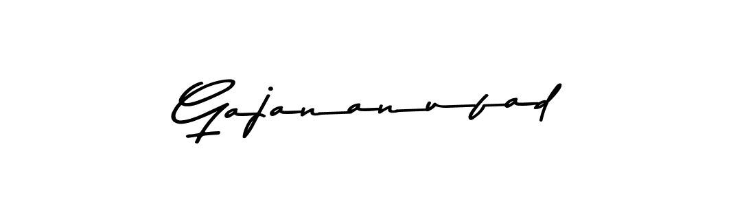 Design your own signature with our free online signature maker. With this signature software, you can create a handwritten (Asem Kandis PERSONAL USE) signature for name Gajananufad. Gajananufad signature style 9 images and pictures png