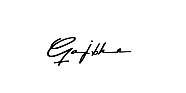 Make a beautiful signature design for name Gajbhe. With this signature (Asem Kandis PERSONAL USE) style, you can create a handwritten signature for free. Gajbhe signature style 9 images and pictures png