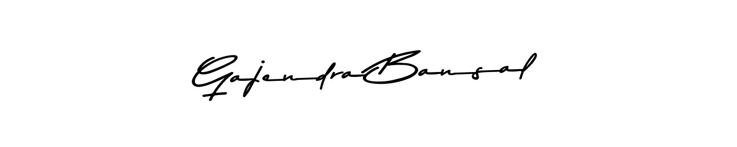 Design your own signature with our free online signature maker. With this signature software, you can create a handwritten (Asem Kandis PERSONAL USE) signature for name Gajendra Bansal. Gajendra Bansal signature style 9 images and pictures png