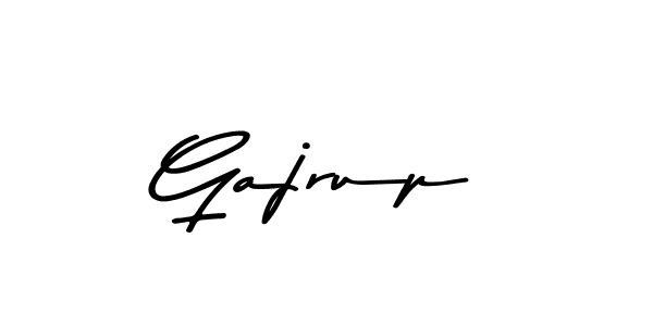 Make a beautiful signature design for name Gajrup. With this signature (Asem Kandis PERSONAL USE) style, you can create a handwritten signature for free. Gajrup signature style 9 images and pictures png