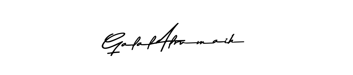 How to make Galal Alrumaih name signature. Use Asem Kandis PERSONAL USE style for creating short signs online. This is the latest handwritten sign. Galal Alrumaih signature style 9 images and pictures png