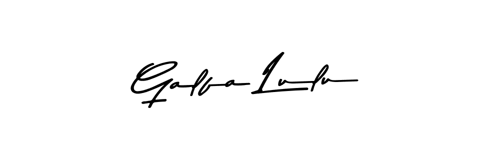 Design your own signature with our free online signature maker. With this signature software, you can create a handwritten (Asem Kandis PERSONAL USE) signature for name Galfa Lulu. Galfa Lulu signature style 9 images and pictures png