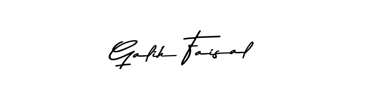 Create a beautiful signature design for name Galih Faisal. With this signature (Asem Kandis PERSONAL USE) fonts, you can make a handwritten signature for free. Galih Faisal signature style 9 images and pictures png