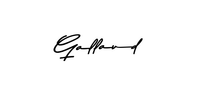 Make a beautiful signature design for name Gallaud. With this signature (Asem Kandis PERSONAL USE) style, you can create a handwritten signature for free. Gallaud signature style 9 images and pictures png