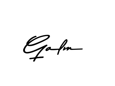 Design your own signature with our free online signature maker. With this signature software, you can create a handwritten (Asem Kandis PERSONAL USE) signature for name Galm. Galm signature style 9 images and pictures png