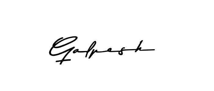 Use a signature maker to create a handwritten signature online. With this signature software, you can design (Asem Kandis PERSONAL USE) your own signature for name Galpesh. Galpesh signature style 9 images and pictures png