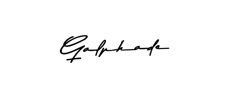 Create a beautiful signature design for name Galphade. With this signature (Asem Kandis PERSONAL USE) fonts, you can make a handwritten signature for free. Galphade signature style 9 images and pictures png