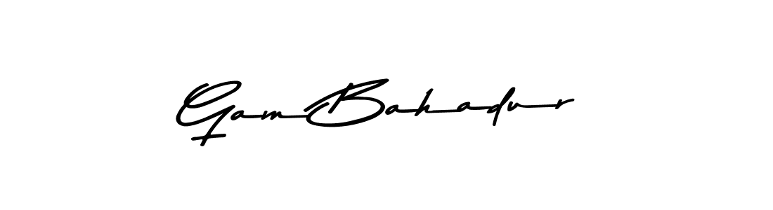 You should practise on your own different ways (Asem Kandis PERSONAL USE) to write your name (Gam Bahadur) in signature. don't let someone else do it for you. Gam Bahadur signature style 9 images and pictures png