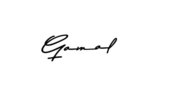 Create a beautiful signature design for name Gamal . With this signature (Asem Kandis PERSONAL USE) fonts, you can make a handwritten signature for free. Gamal  signature style 9 images and pictures png