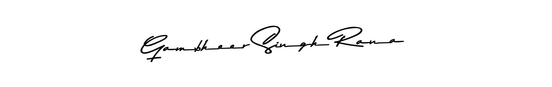 Also You can easily find your signature by using the search form. We will create Gambheer Singh Rana name handwritten signature images for you free of cost using Asem Kandis PERSONAL USE sign style. Gambheer Singh Rana signature style 9 images and pictures png