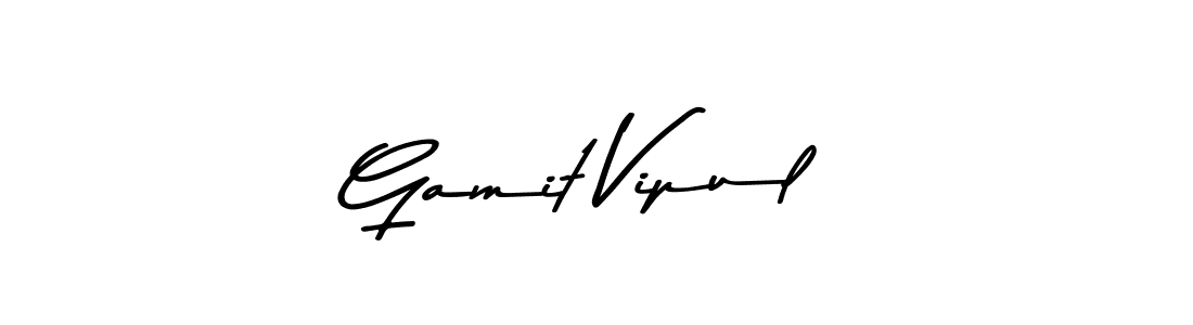 Also You can easily find your signature by using the search form. We will create Gamit Vipul name handwritten signature images for you free of cost using Asem Kandis PERSONAL USE sign style. Gamit Vipul signature style 9 images and pictures png