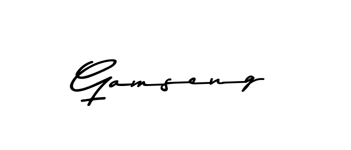 if you are searching for the best signature style for your name Gamseng. so please give up your signature search. here we have designed multiple signature styles  using Asem Kandis PERSONAL USE. Gamseng signature style 9 images and pictures png