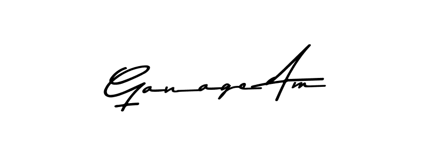This is the best signature style for the Ganage Am name. Also you like these signature font (Asem Kandis PERSONAL USE). Mix name signature. Ganage Am signature style 9 images and pictures png