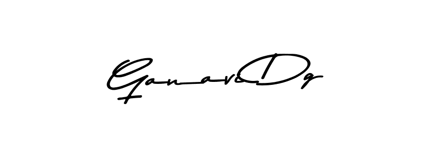 Make a beautiful signature design for name Ganavi Dg. With this signature (Asem Kandis PERSONAL USE) style, you can create a handwritten signature for free. Ganavi Dg signature style 9 images and pictures png