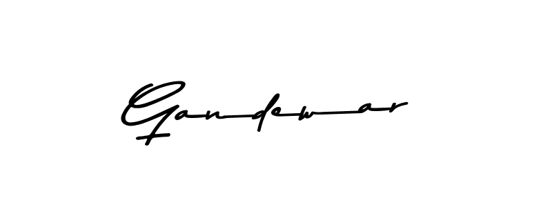 Create a beautiful signature design for name Gandewar. With this signature (Asem Kandis PERSONAL USE) fonts, you can make a handwritten signature for free. Gandewar signature style 9 images and pictures png