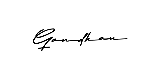 Create a beautiful signature design for name Gandhan. With this signature (Asem Kandis PERSONAL USE) fonts, you can make a handwritten signature for free. Gandhan signature style 9 images and pictures png