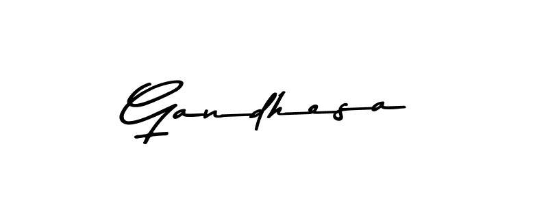 How to make Gandhesa signature? Asem Kandis PERSONAL USE is a professional autograph style. Create handwritten signature for Gandhesa name. Gandhesa signature style 9 images and pictures png