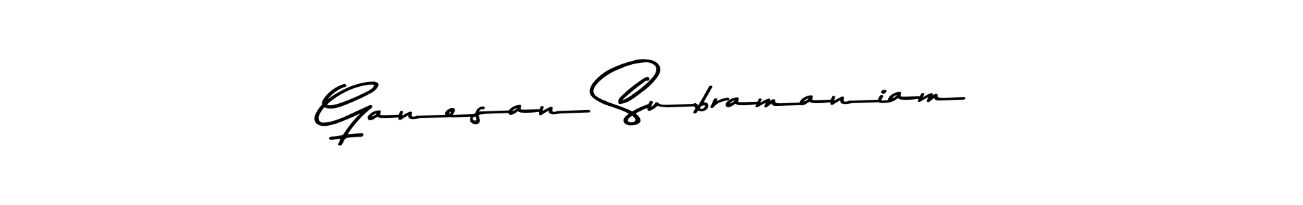 Make a beautiful signature design for name Ganesan Subramaniam. Use this online signature maker to create a handwritten signature for free. Ganesan Subramaniam signature style 9 images and pictures png