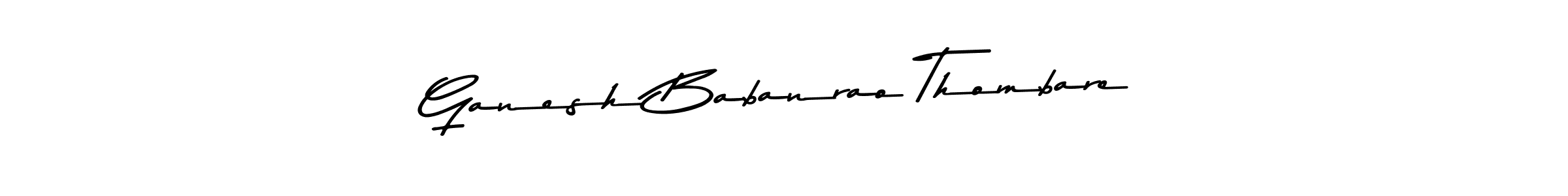 Also You can easily find your signature by using the search form. We will create Ganesh Babanrao Thombare name handwritten signature images for you free of cost using Asem Kandis PERSONAL USE sign style. Ganesh Babanrao Thombare signature style 9 images and pictures png