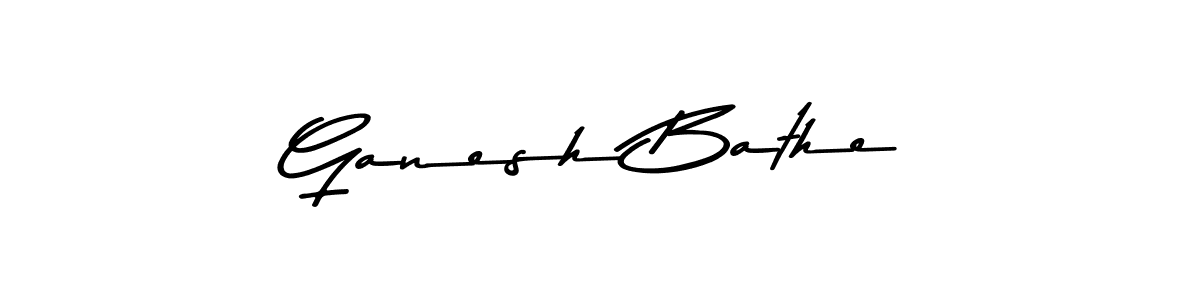 Create a beautiful signature design for name Ganesh Bathe. With this signature (Asem Kandis PERSONAL USE) fonts, you can make a handwritten signature for free. Ganesh Bathe signature style 9 images and pictures png