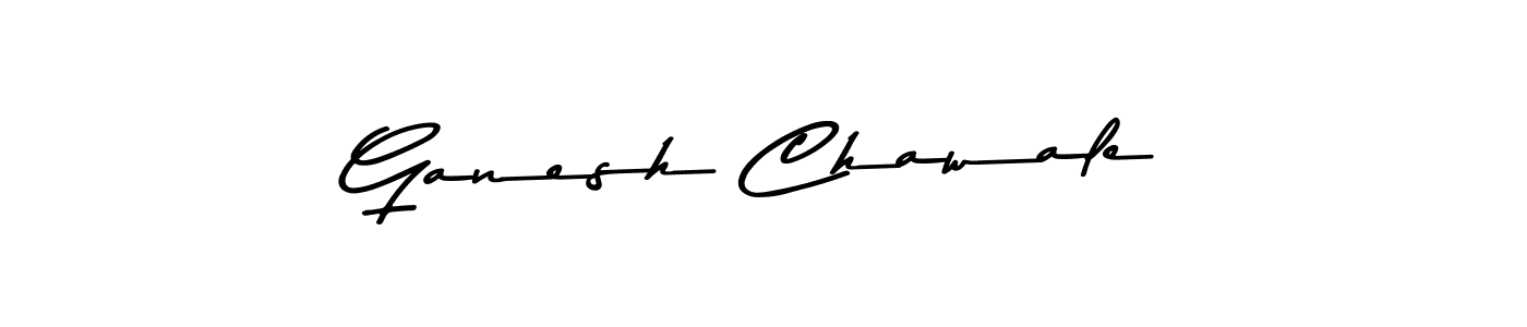 How to make Ganesh Chawale name signature. Use Asem Kandis PERSONAL USE style for creating short signs online. This is the latest handwritten sign. Ganesh Chawale signature style 9 images and pictures png