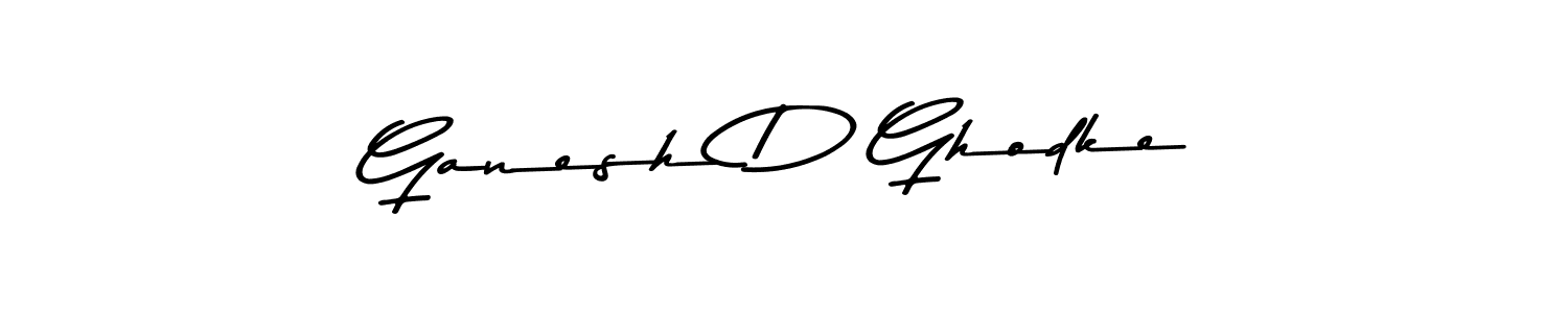 Use a signature maker to create a handwritten signature online. With this signature software, you can design (Asem Kandis PERSONAL USE) your own signature for name Ganesh D Ghodke. Ganesh D Ghodke signature style 9 images and pictures png