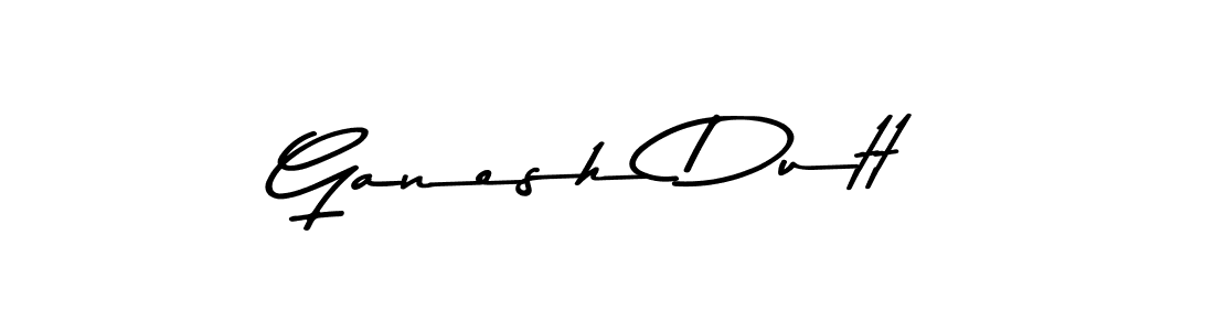 How to make Ganesh Dutt name signature. Use Asem Kandis PERSONAL USE style for creating short signs online. This is the latest handwritten sign. Ganesh Dutt signature style 9 images and pictures png