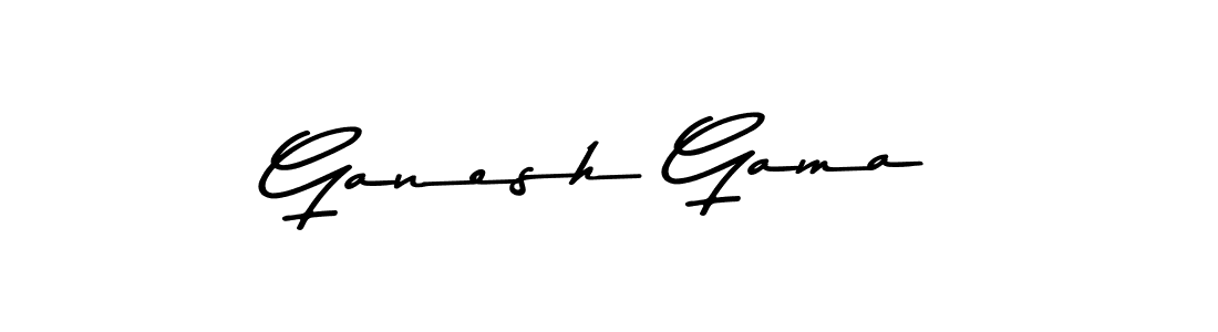 Create a beautiful signature design for name Ganesh Gama. With this signature (Asem Kandis PERSONAL USE) fonts, you can make a handwritten signature for free. Ganesh Gama signature style 9 images and pictures png
