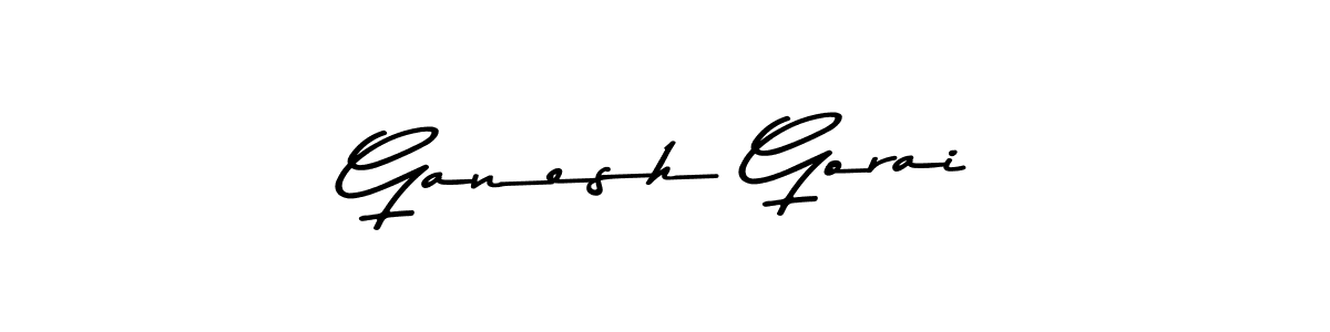 This is the best signature style for the Ganesh Gorai name. Also you like these signature font (Asem Kandis PERSONAL USE). Mix name signature. Ganesh Gorai signature style 9 images and pictures png