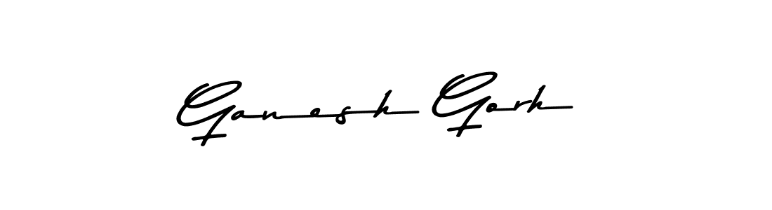 Ganesh Gorh stylish signature style. Best Handwritten Sign (Asem Kandis PERSONAL USE) for my name. Handwritten Signature Collection Ideas for my name Ganesh Gorh. Ganesh Gorh signature style 9 images and pictures png