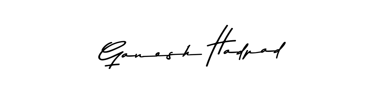The best way (Asem Kandis PERSONAL USE) to make a short signature is to pick only two or three words in your name. The name Ganesh Hadpad include a total of six letters. For converting this name. Ganesh Hadpad signature style 9 images and pictures png