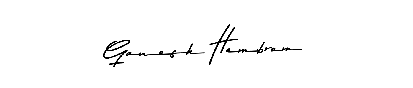 Ganesh Hembrom stylish signature style. Best Handwritten Sign (Asem Kandis PERSONAL USE) for my name. Handwritten Signature Collection Ideas for my name Ganesh Hembrom. Ganesh Hembrom signature style 9 images and pictures png
