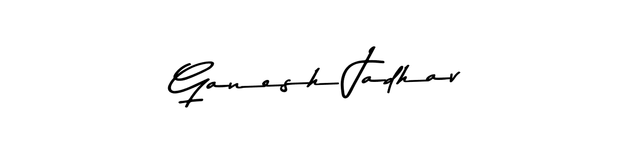 This is the best signature style for the Ganesh Jadhav name. Also you like these signature font (Asem Kandis PERSONAL USE). Mix name signature. Ganesh Jadhav signature style 9 images and pictures png