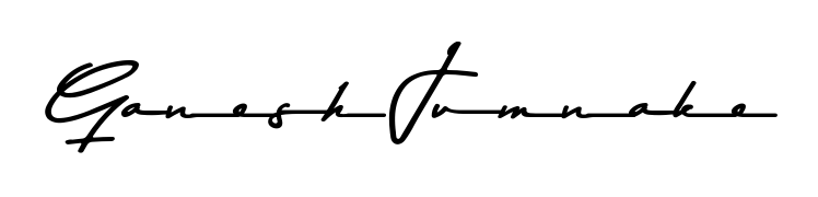 Give your name Ganesh Jumnake an exquisite flair with the Asem Kandis PERSONAL USE script font. Ideal for contracts, resumes, and formal letterheads. Ganesh Jumnake signature style 9 images and pictures png