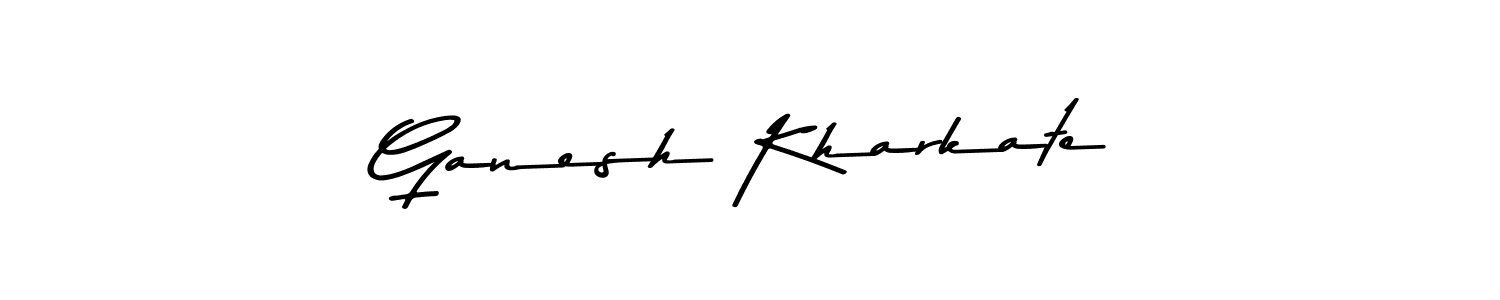 Use a signature maker to create a handwritten signature online. With this signature software, you can design (Asem Kandis PERSONAL USE) your own signature for name Ganesh Kharkate. Ganesh Kharkate signature style 9 images and pictures png