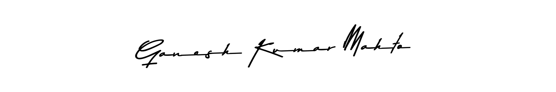 Make a beautiful signature design for name Ganesh Kumar Mahto. With this signature (Asem Kandis PERSONAL USE) style, you can create a handwritten signature for free. Ganesh Kumar Mahto signature style 9 images and pictures png